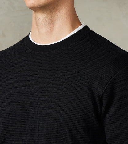 MMTS6030 Suvin Cotton Long Sleeve Thermal - Black