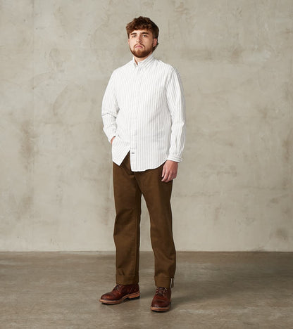 MMJZ6403 - #100 Straight - Moss Dyed Selvedge Twill