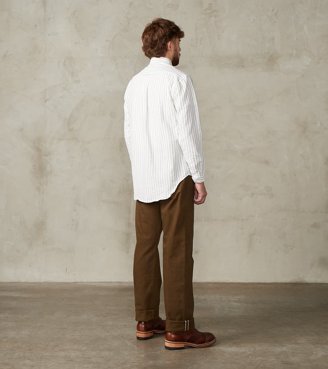 MMJZ6403 - #100 Straight - Moss Dyed Selvedge Twill
