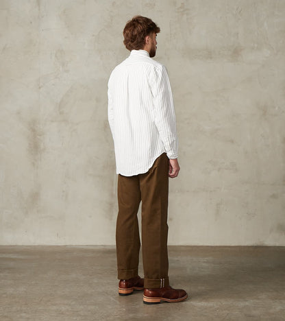 MMJZ6403 - #100 Straight - Moss Dyed Selvedge Twill