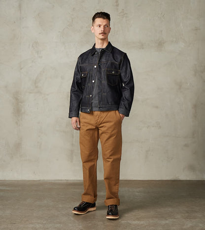 MMGJ0202 - #002 Silk Denim Jacket - 15oz Indigo Cotton x Silk