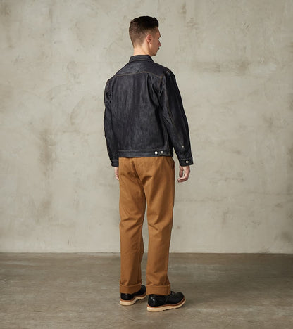 MMGJ0202 - #002 Silk Denim Jacket - 15oz Indigo Cotton x Silk