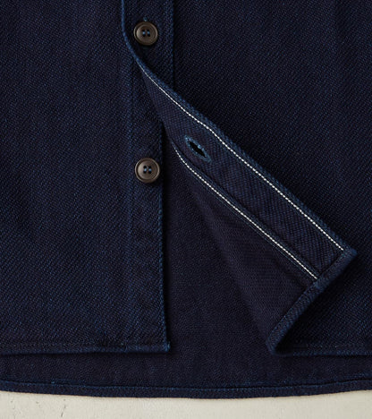 MZLS1070 - Work Shirt - Heavyweight Indigo Sashiko Dobby