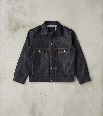 Momotaro Jeans MMGJ0202 - #002 Silk Denim Jacket - 15oz Indigo Cotton …