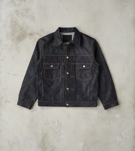 Momotaro Jeans MMGJ0202 - #002 Silk Denim Jacket - 15oz Indigo Cotton …