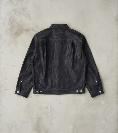 MMGJ0202 - #002 Silk Denim Jacket - 15oz Indigo Cotton x Silk