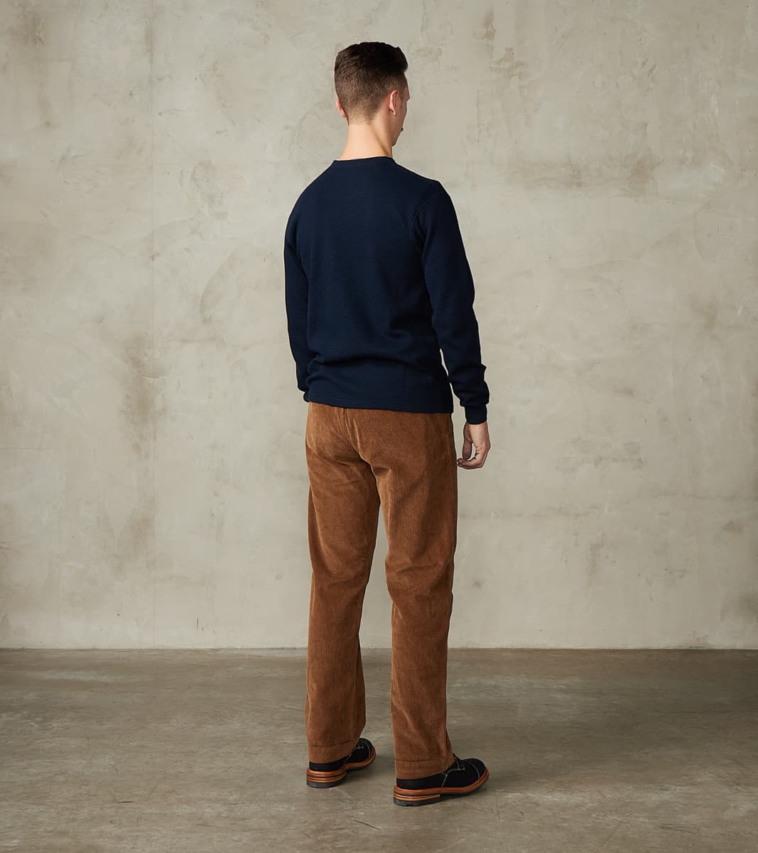 MMTS6030 Suvin Cotton Long Sleeve Thermal - Navy