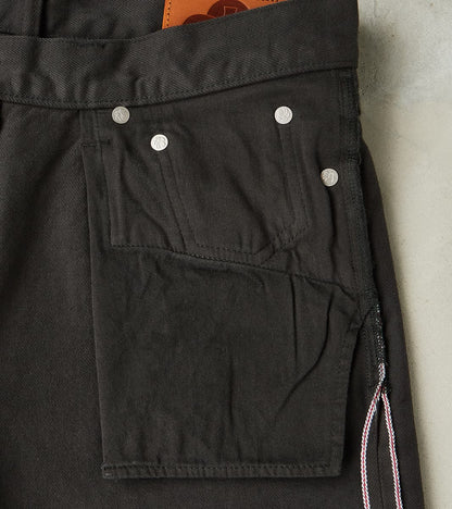 MMJZ6300 - #200 Tapered - Bamboo Charcoal Dyed Selvedge Twill