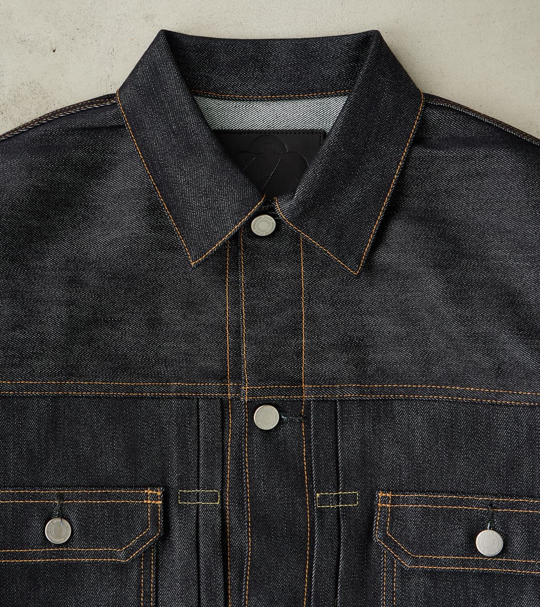 MMGJ0202 - #002 Silk Denim Jacket - 15oz Indigo Cotton x Silk