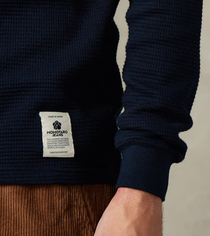 MMTS6030 Suvin Cotton Long Sleeve Thermal - Navy