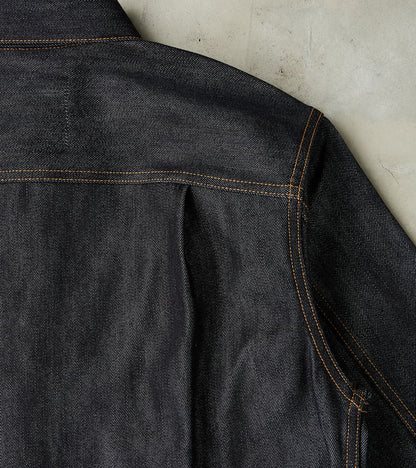 MMGJ0202 - #002 Silk Denim Jacket - 15oz Indigo Cotton x Silk