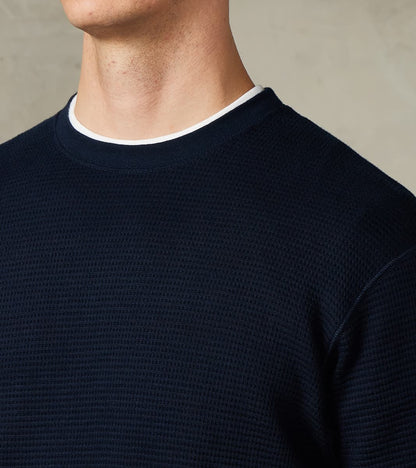 MMTS6030 Suvin Cotton Long Sleeve Thermal - Navy