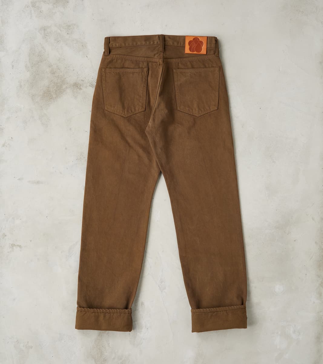 MMJZ6403 - #100 Straight - Moss Dyed Selvedge Twill