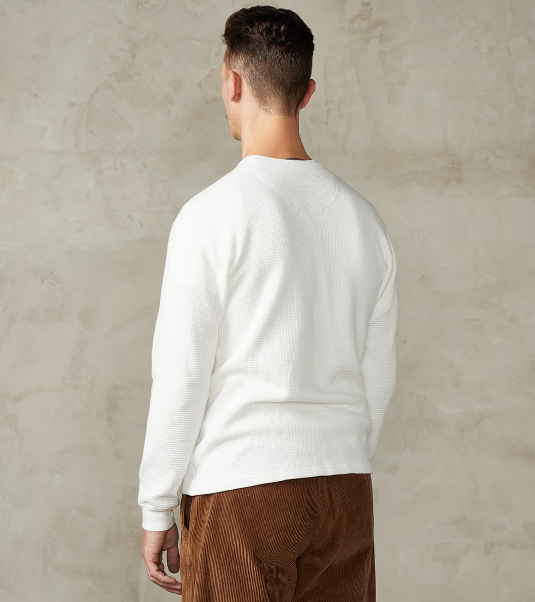 MMTS6030 Suvin Cotton Long Sleeve Thermal - White