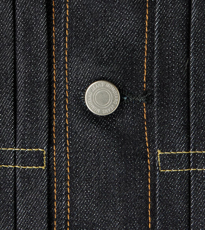 MMGJ0202 - #002 Silk Denim Jacket - 15oz Indigo Cotton x Silk