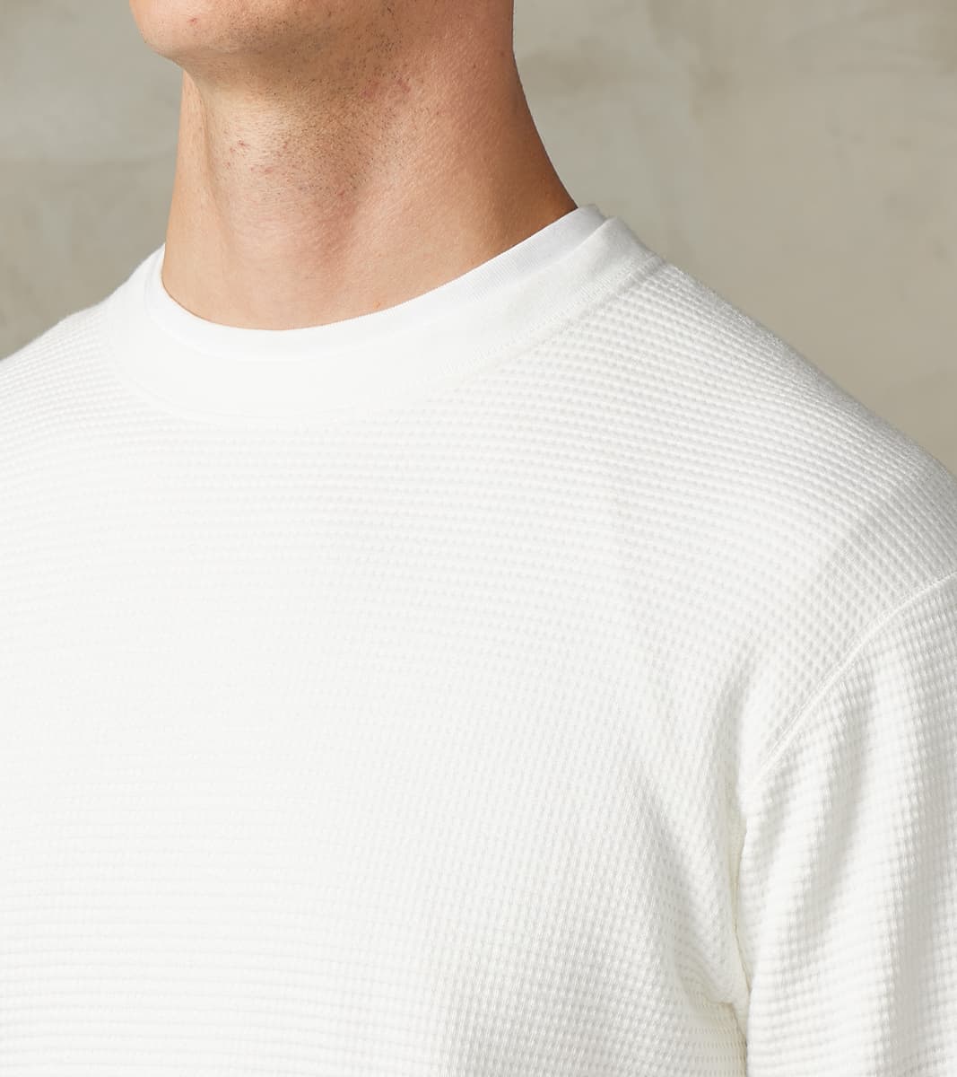 MMTS6030 Suvin Cotton Long Sleeve Thermal - White