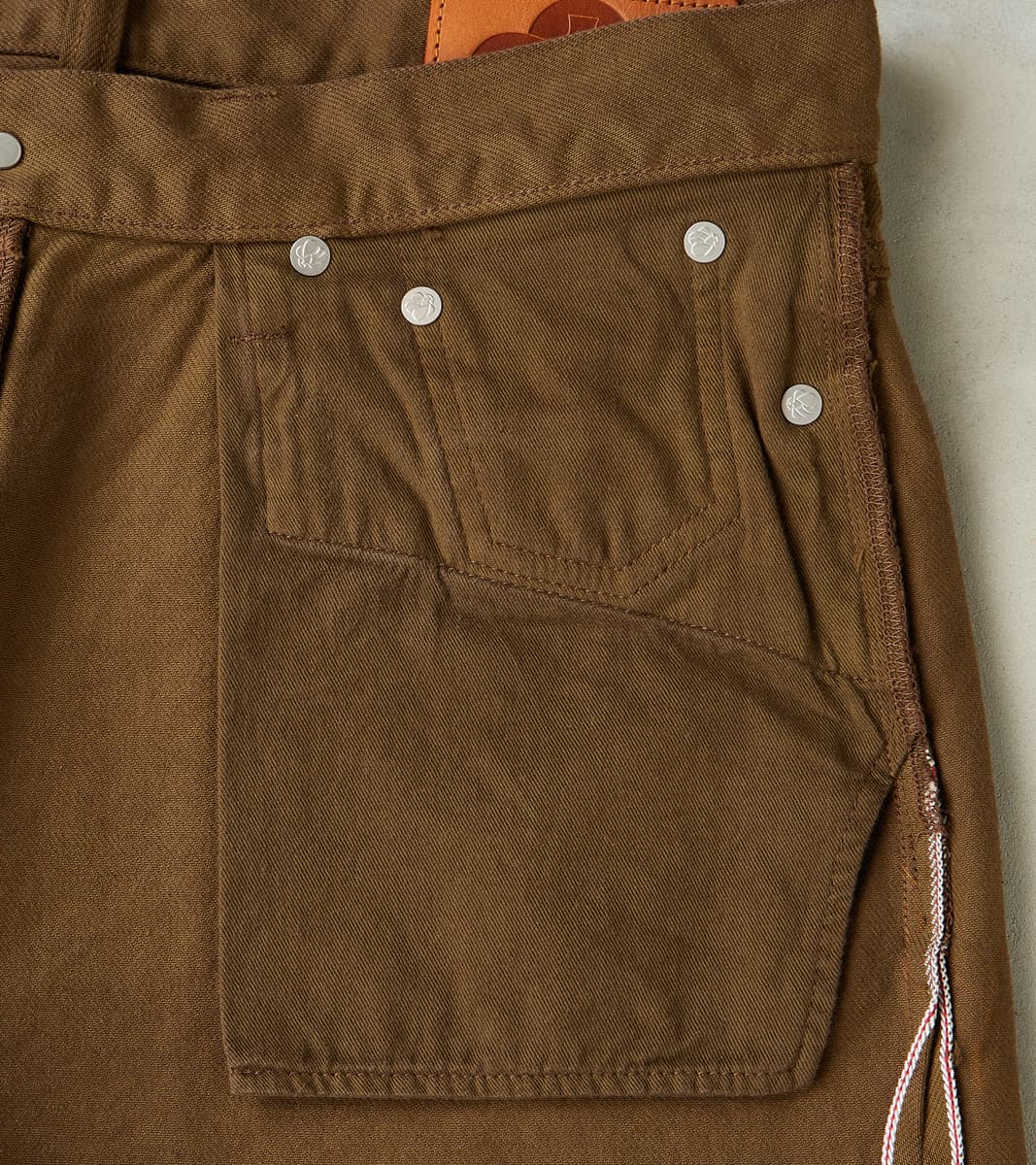 MMJZ6403 - #100 Straight - Moss Dyed Selvedge Twill