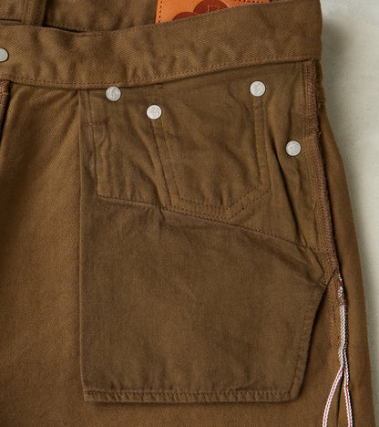 MMJZ6403 - #100 Straight - Moss Dyed Selvedge Twill
