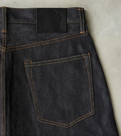MMJZ0102 - #100 Standard Straight - 15oz Indigo Cotton x Silk