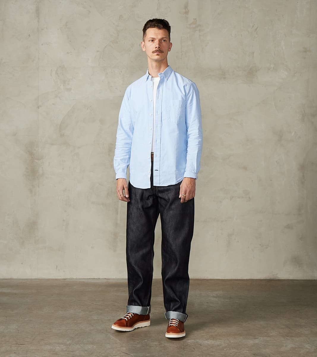 MMJZ0102 - #100 Standard Straight - 15oz Indigo Cotton x Silk