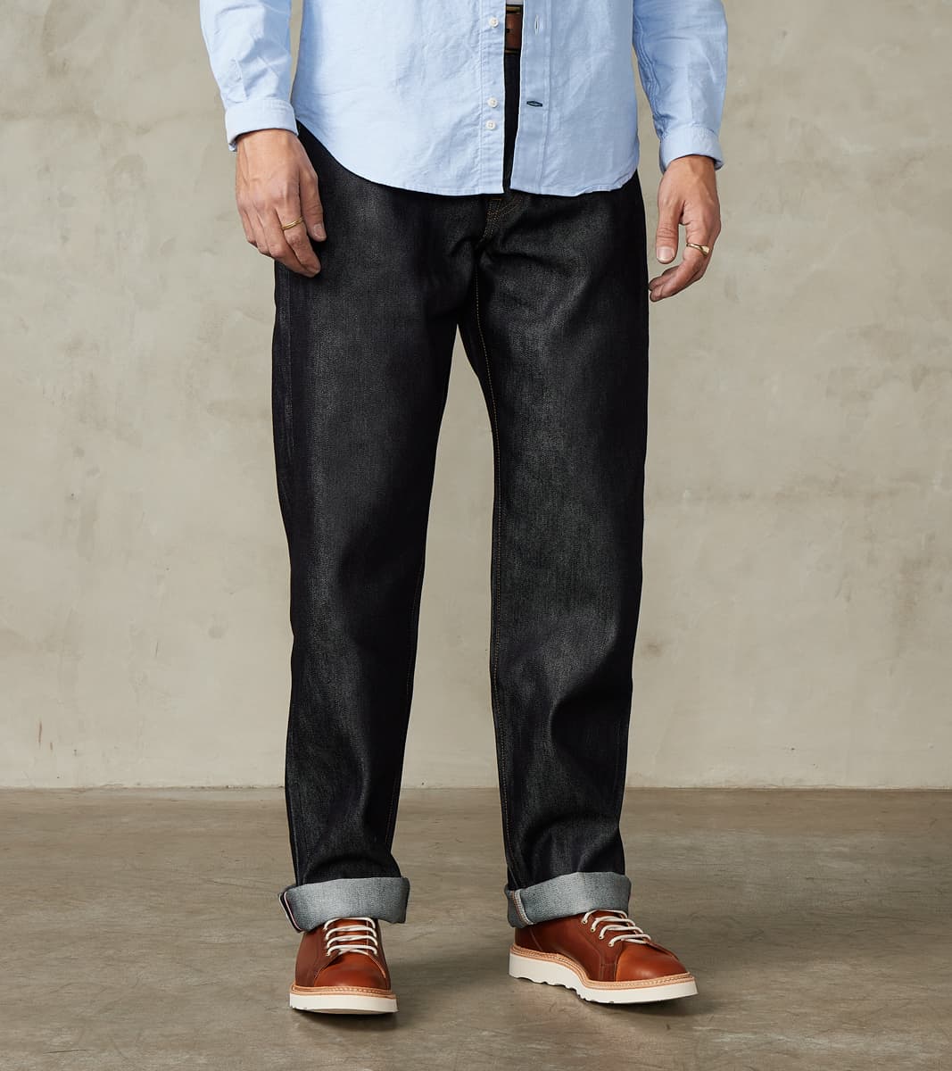 Momotaro Jeans MMJZ0102 - #100 Standard Straight - 15oz Indigo Cotton …