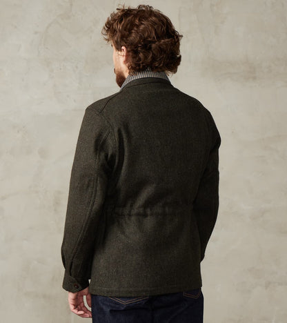 French Army F-2 Fatigue Jacket - Fox Brothers® Dark Olive Tweed Twill