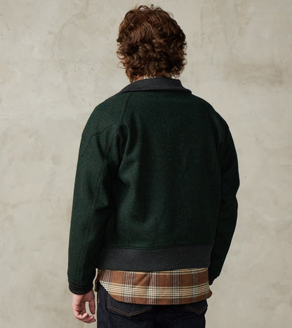 American Vector Bomber -  Fox Brothers® Dark Moss Exmoor Twill