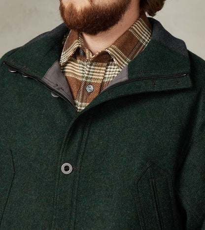 American Vector Bomber -  Fox Brothers® Dark Moss Exmoor Twill