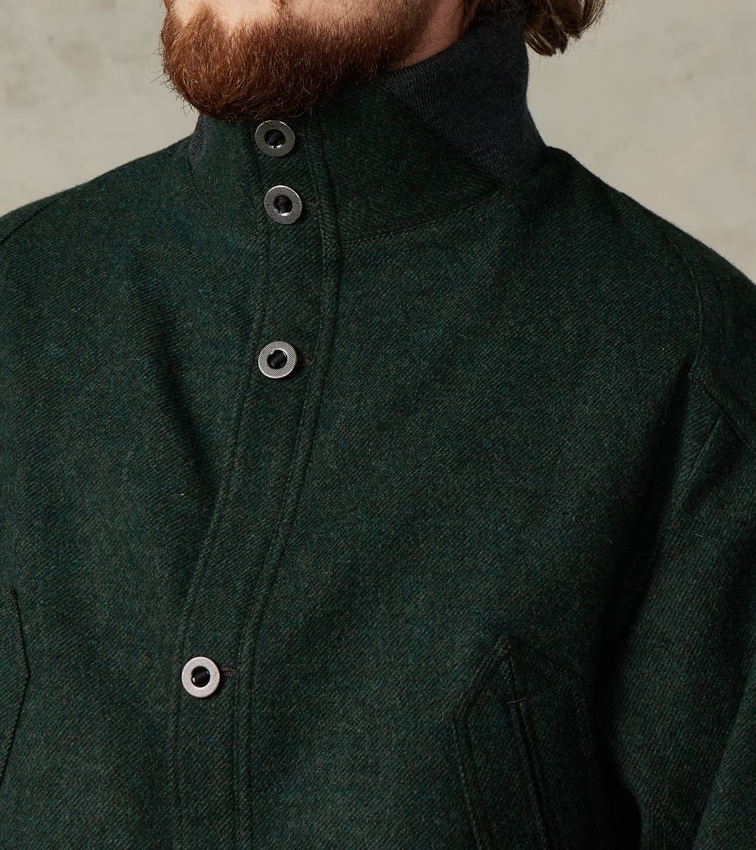 American Vector Bomber -  Fox Brothers® Dark Moss Exmoor Twill