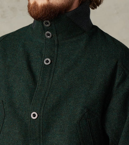 American Vector Bomber -  Fox Brothers® Dark Moss Exmoor Twill