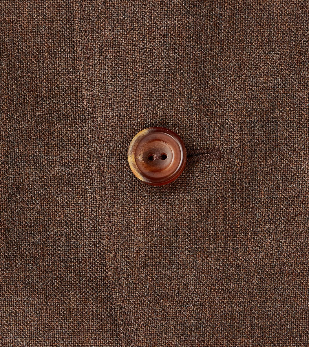 American Sack Jacket - Fox Brothers® Chestnut Worsted Air Cloth