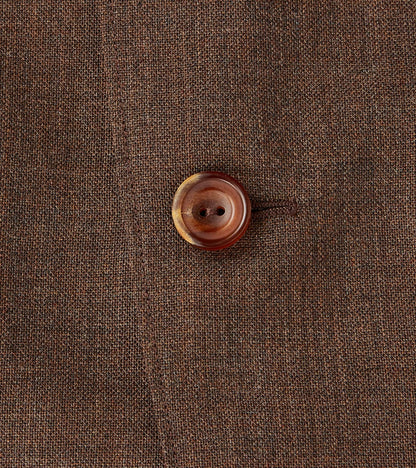 American Sack Jacket - Fox Brothers® Chestnut Worsted Air Cloth