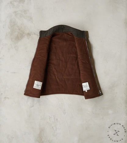 French Fencing Hunt Vest - Fox Brothers® Dark Olive Tweed Twill