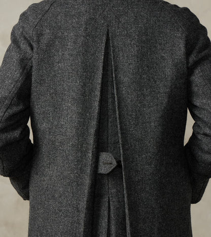 Swiss Army Officer Coat - Fox Brothers® Grey Flannel Tweed Twill