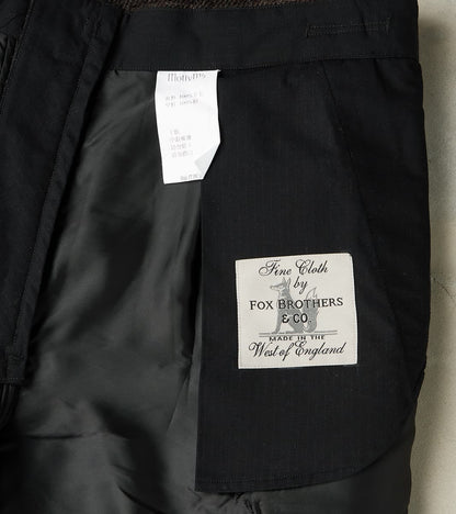 Swiss Army Cargo Trousers - Fox Brothers® Dark Walnut Brown Tweed Twill