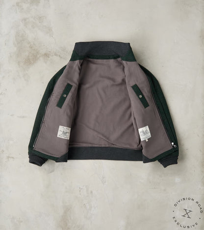 American Vector Bomber -  Fox Brothers® Dark Moss Exmoor Twill