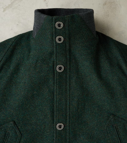 American Vector Bomber -  Fox Brothers® Dark Moss Exmoor Twill