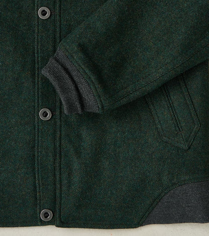 American Vector Bomber -  Fox Brothers® Dark Moss Exmoor Twill