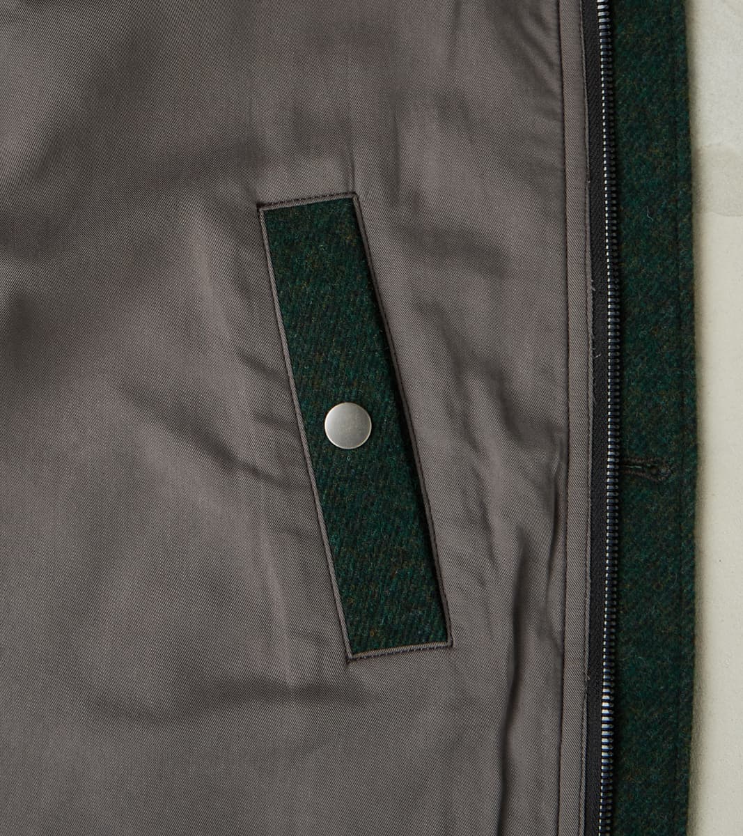 American Vector Bomber -  Fox Brothers® Dark Moss Exmoor Twill