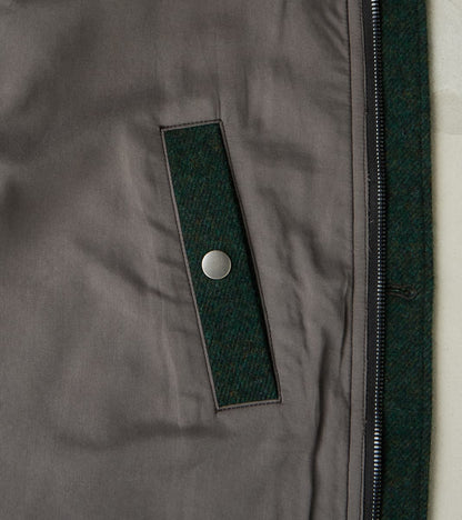 American Vector Bomber -  Fox Brothers® Dark Moss Exmoor Twill