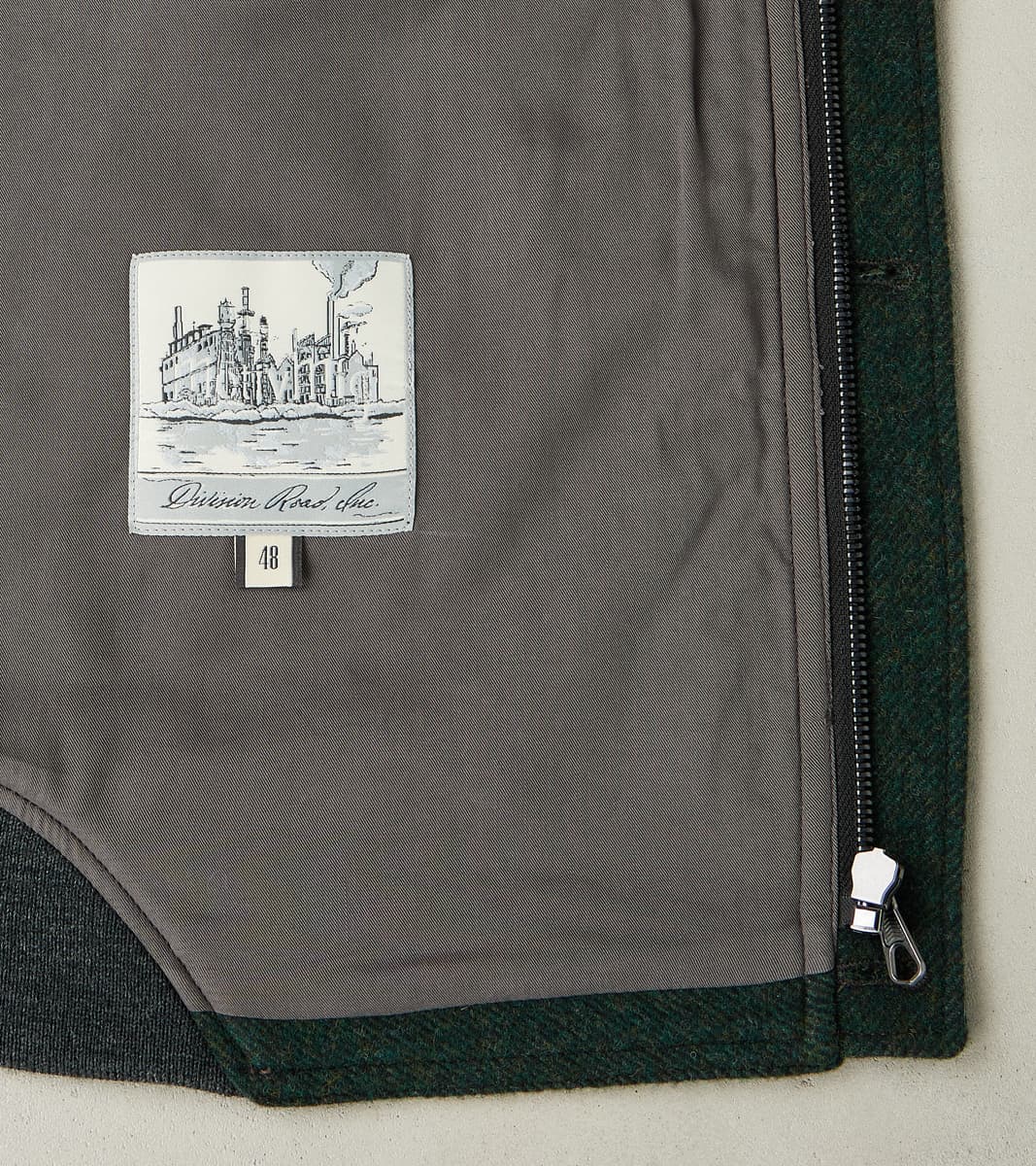 American Vector Bomber -  Fox Brothers® Dark Moss Exmoor Twill
