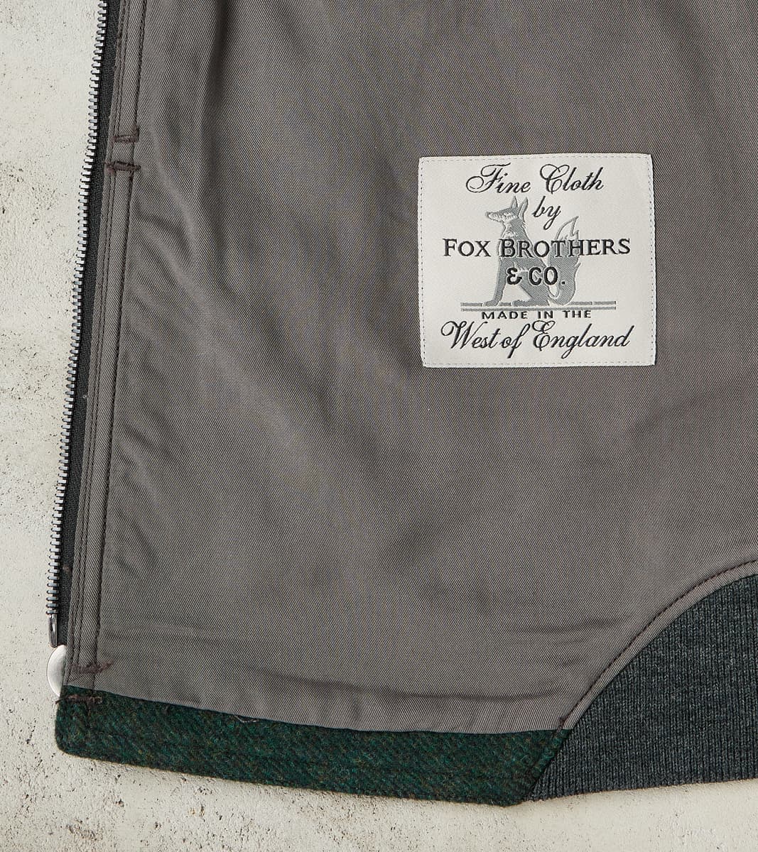 American Vector Bomber -  Fox Brothers® Dark Moss Exmoor Twill