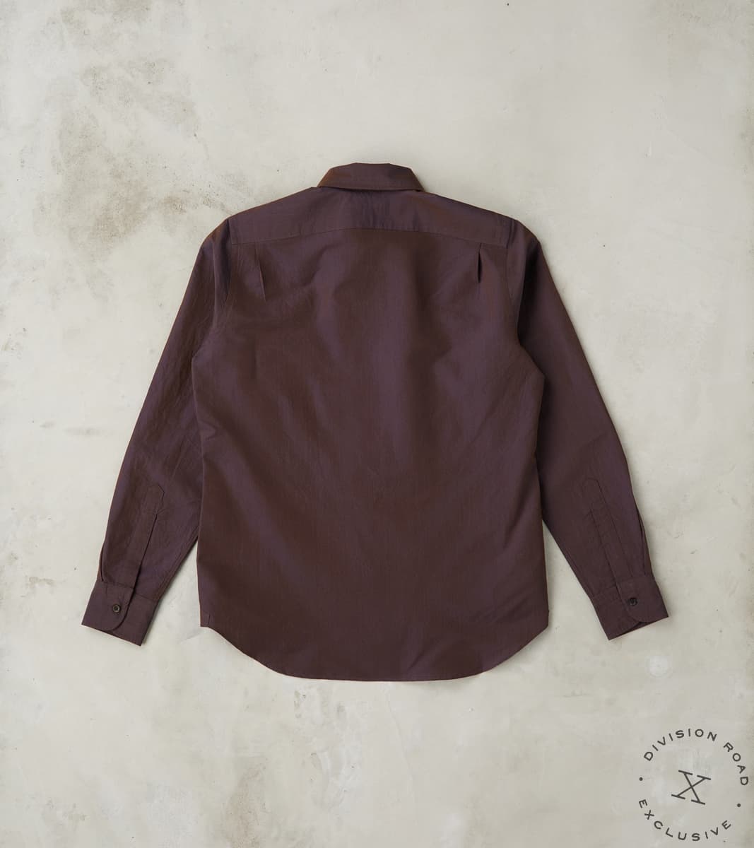 American Camp Shirt - Mulberry Silk Cotton Crepe Broadcloth