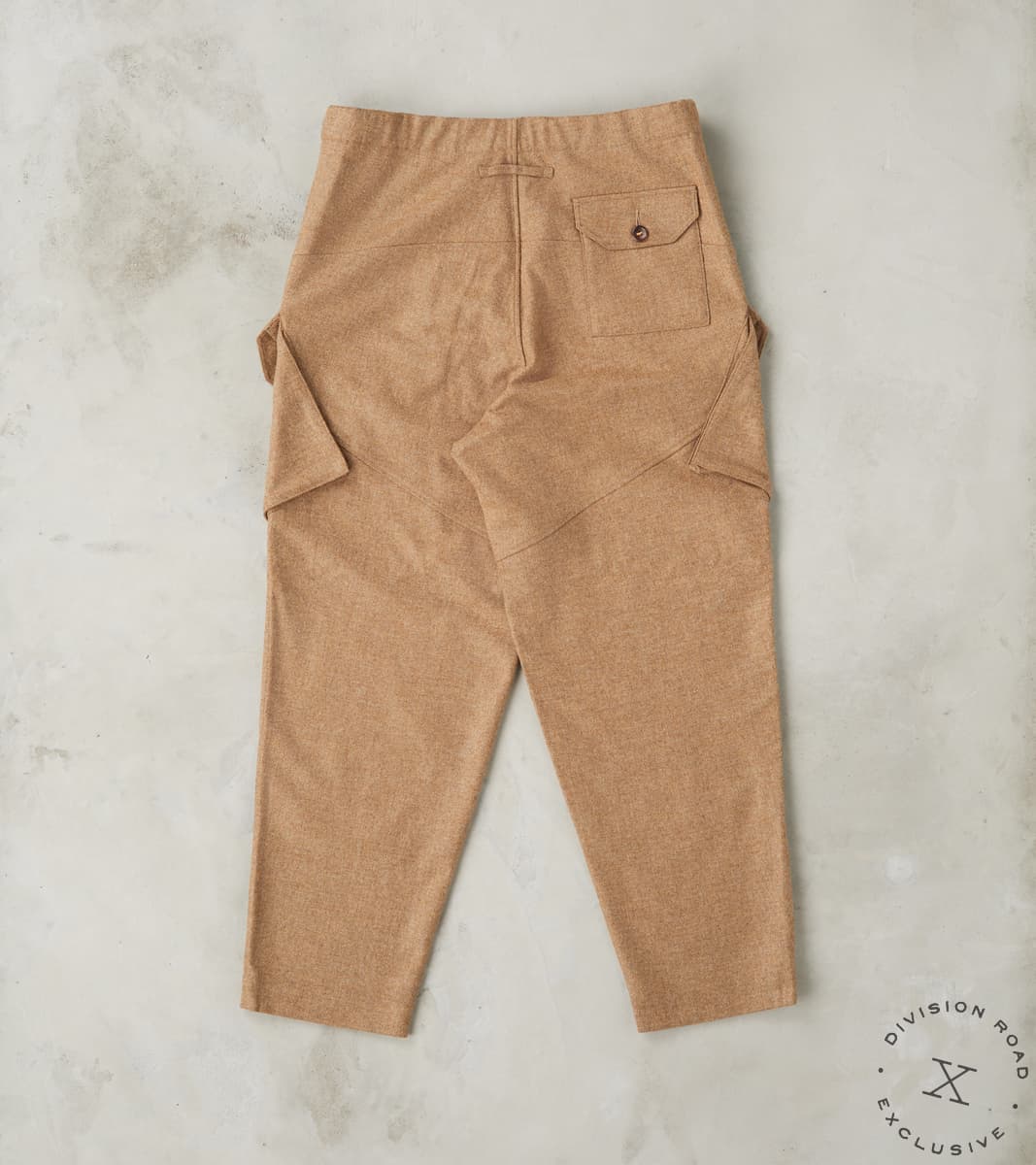 Swiss Army Cargo Trousers - Abraham Moon® Camel Merino Twill