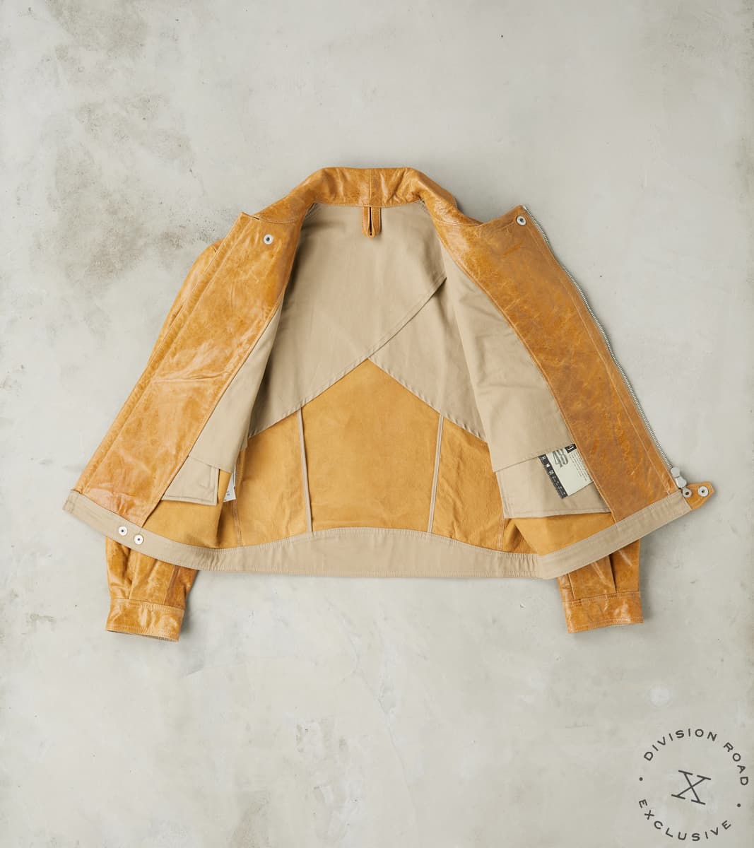 French Air Force Zephyr Jacket - Amber Glazed French Lambskin