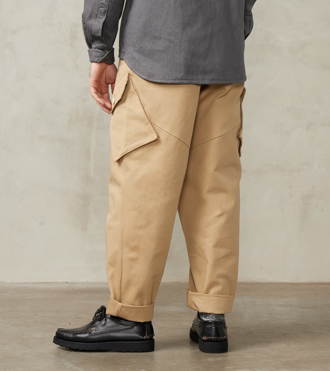 Swiss Army Cargo Trousers - British Tan Japanese Calvary Twill