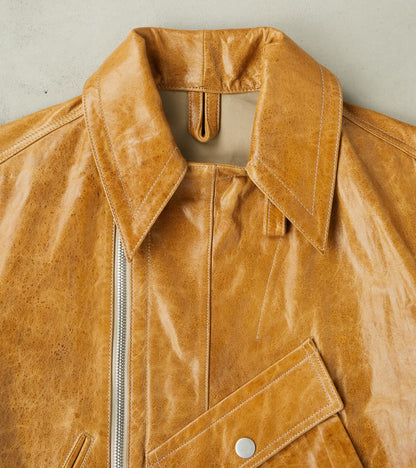 French Air Force Zephyr Jacket - Amber Glazed French Lambskin