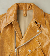 French Air Force Zephyr Jacket - Amber Glazed French Lambskin