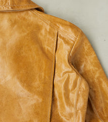 French Air Force Zephyr Jacket - Amber Glazed French Lambskin
