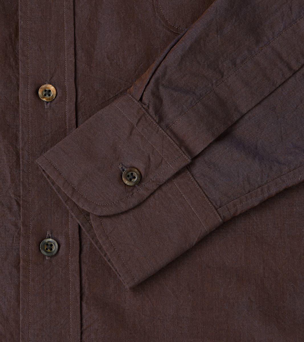 American Camp Shirt - Mulberry Silk Cotton Crepe Broadcloth